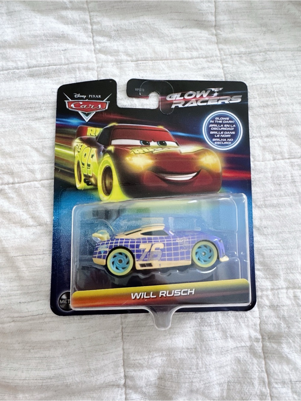 Disney Pixar Cars Glow Racers Will Rusch New In Package Mattel